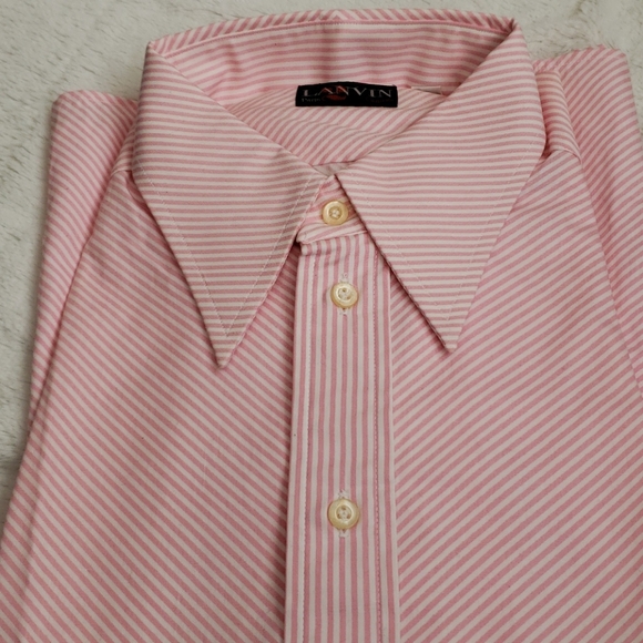 Host Pick🥂 Vintage Lanvin Paris Mens Long-Sleeved Shirt - Picture 7 of 7